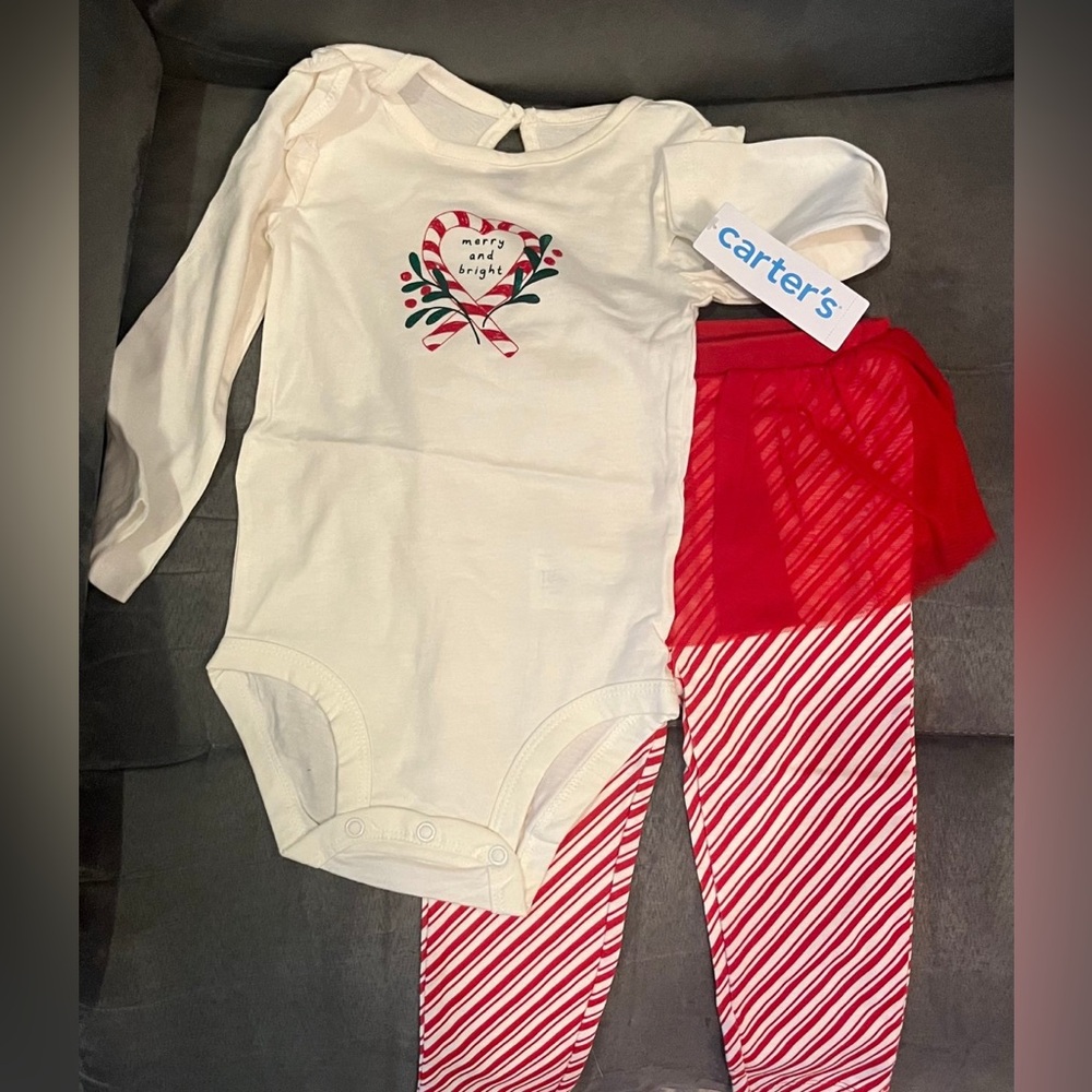 Christmas Carter’s Baby Outfit, Size 18months NWT